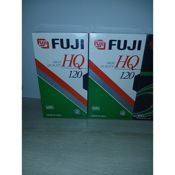 Lot Of 4 Fuji Film VHS Blank Video Tapes 6 hours HQ 120 High Quality USA Made - Picture 10 of 16